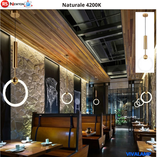 Lampadario led oro - led, 15w