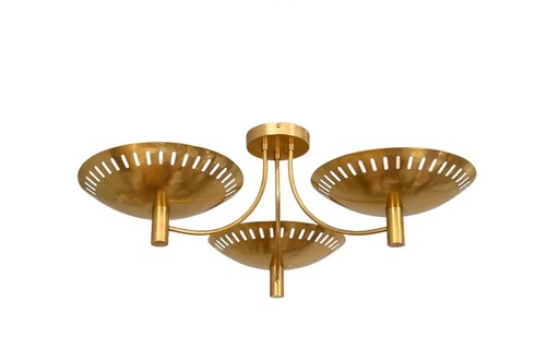 Lampadario ottone grezzo - lampadario, in