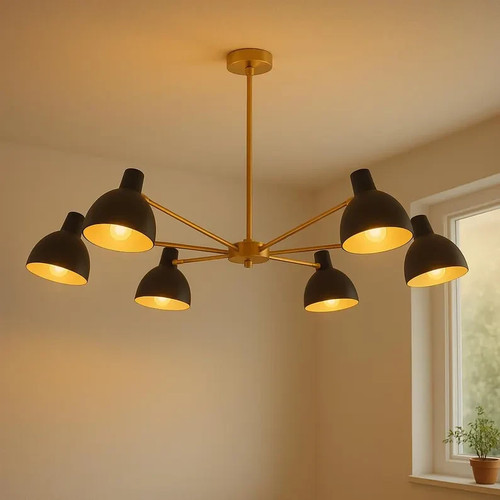 Lampadario moderno ottone - lampadario,