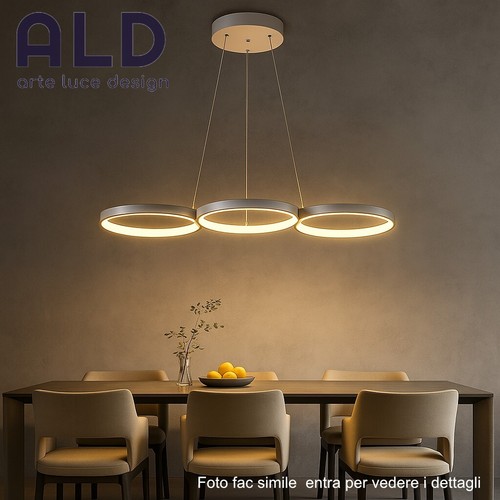 Sospensione led cerchi - sospensione, a