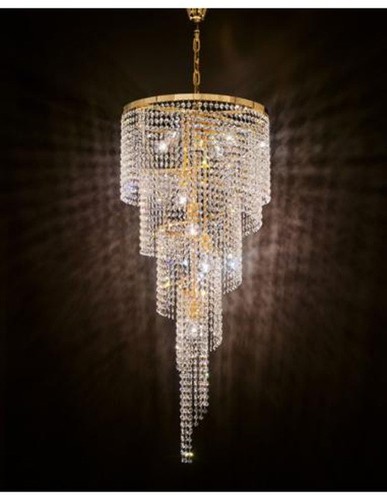 Lampadario cristallo spirale - lampadario,