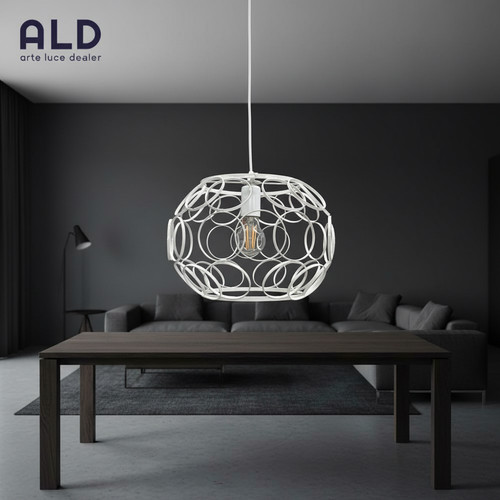 Lampadario moderno bianco