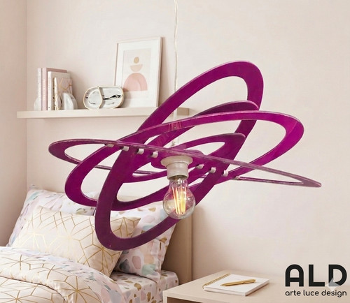 Lampadario sospensione viola - sospensione,